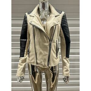 Motorcycle Faux Leather Jacket
